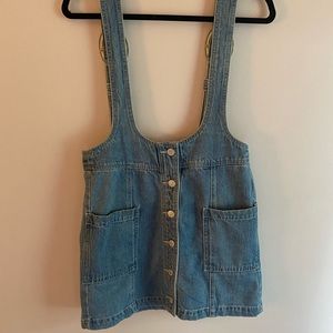 Jean overall dress